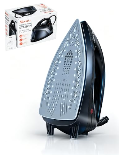 Image of Sundu 1500W Steam Iron with Ceramic Soleplate & Auto-Off for Clothes