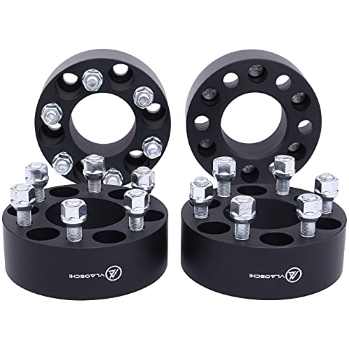 VLAOSCHI Black Forged 6x4.5 Wheel Spacers 2 Inch with 1 2 Studs Compatible with Dodge 6 Lug 6x114.3 for 1991-2004 Dakota | 1998-2003 Durango | 1993-2010 Viper - Pack of 4