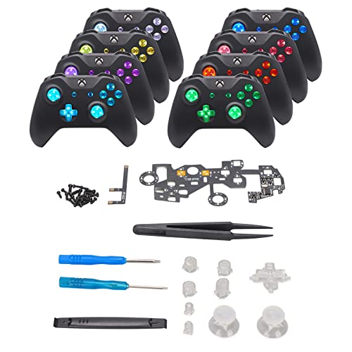 Image of Hilitand Multi Luminated Thumbsticks D pad ABXY Start Back 8 19 Modes LED LED Kit for ONE S Controller, Controller NOT Included