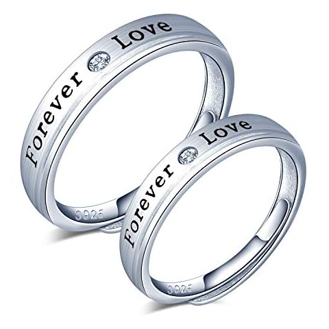 CPSLOVE 925 Sterling Silver Couple Ring Cover