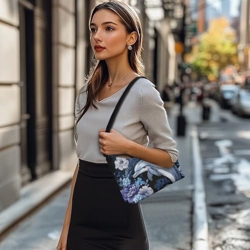 Image of Handbag for Women Leather Underam Shoulder Bag with Zipper Fashion Work Purse Waterproof Travel Wallet