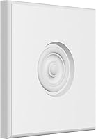 Vista 21 de Ekena Millwork ROSP040X040X075SDG04 Roseta estándar Sedgwick Bullseye con borde redondeado, 4 pulgadas de ancho x 4 pulgadas de alto x 3/4 pulgadas