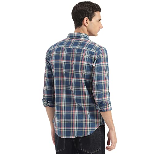 Image of UNITED COLORS OF BENETTON Men's Plaid Slim Fit Shirt