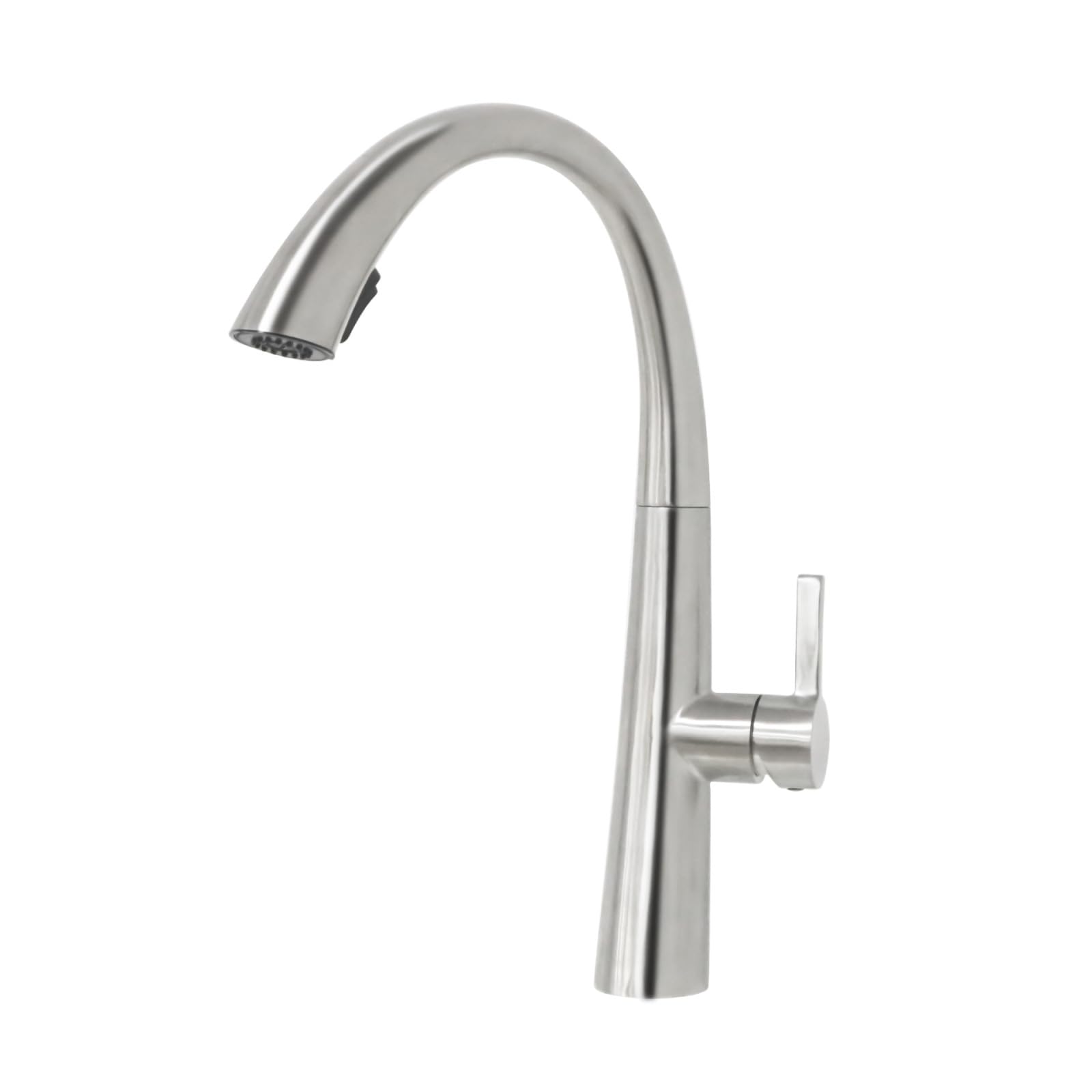 Fanjubei Brushed Pull-Out 304 Stainless Steel 360° Rotating Hot And Cold Kitchen Faucet,
