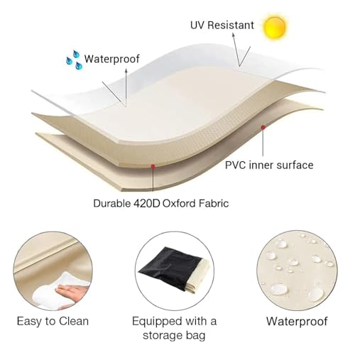 Housse de canapé d'angle imperméable bâche de protection extérieure anti-poussière - 3
