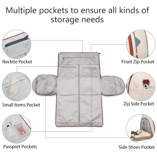 Bolsa de viaje plegable con ruedas que soluciona el desorden de tus zapatos y ropa húmeda 5