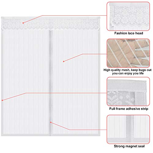 DECARETA Zanzariera Magnetica per Finestra 130 *