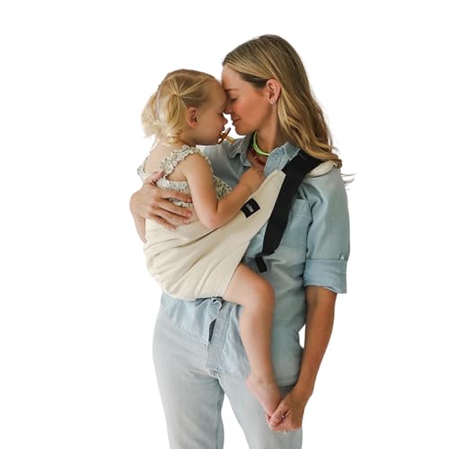 Boba Buddy Toddler Carrier Sling - 100% Cotton Baby Sling Carrier Toddler, Ergonomic with Adjustable Straps, Safety Buckle and Roomy Seat, Includes...