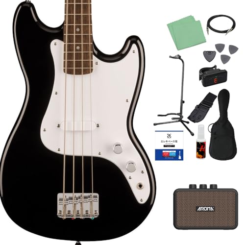 Amazon | Squier by Fender SONIC BRONCO BASS Black ベース初心者12点