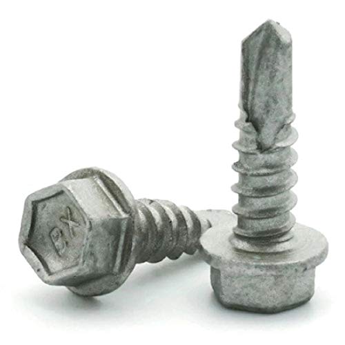 Tornillos autoperforantes ITW Buildex Hexagonal #12-14 x 1 pulg