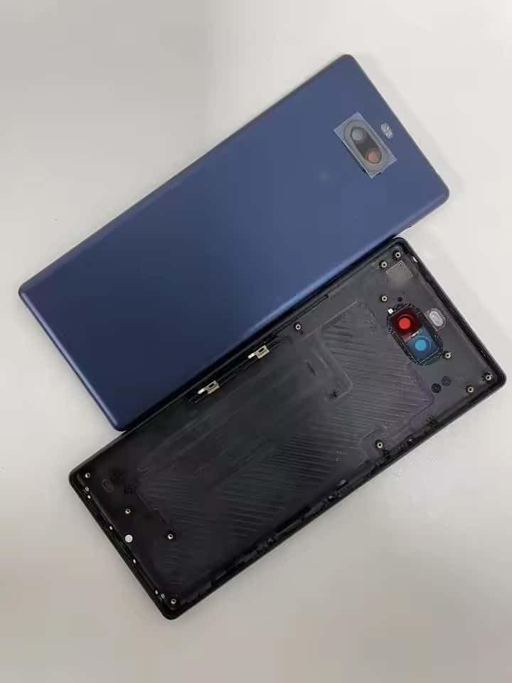 YOOOKOOO Compatible Rear Back Cover for Sony Xperia 10 Plus – Battery Door Housing Replacement Part (Gold)