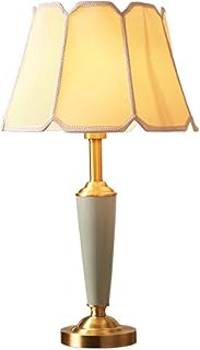 Lampada da Tavolo American all-Copper-Ceramic Lamp Camera da Letto den personalità Creativa Coperture semplici Lampada da Comodino di Lusso Moderna all'Ingrosso 40 65cm