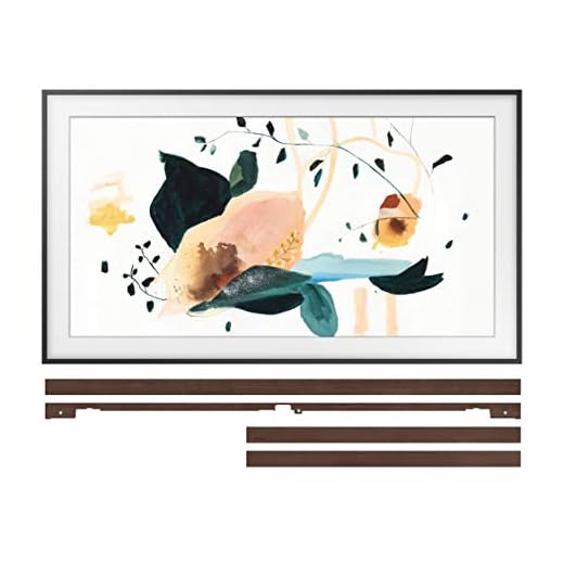 Samsung QN65LS03TA 65" The Frame 4K Ultra High Definition Smart QLED TV with a Samsung VG-SCFT65BW 65" Brown Customization Bezel for The Frame TV (2020)