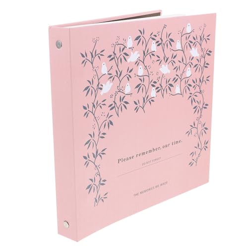 Álbum de flores prensadas rosa para evitar manchas de humedad 2