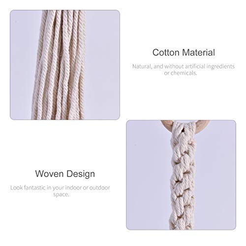 Cabide para plantas de macramê Suporte decorativo para vasos de flores interno e externo Cesta de pl