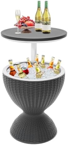 SHAREWIN Mesa térmica para ambientes externos, mesas de bar de pá...
