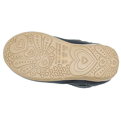 Bota Botinha Infantil Feminina Preta Menina Pingo De Pé Cor:Preto;Tamanho:24