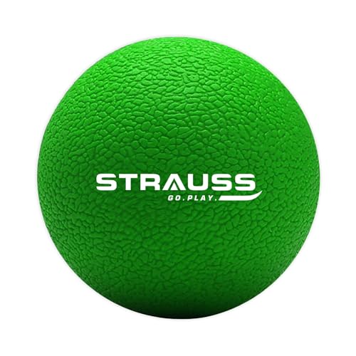 Strauss Yoga Massage Ball | Deep Tissue Massage, Trigger Point Therapy, Muscle Knots | High-Density Roller & Acupressure Ball for Pain Relief, (Green)