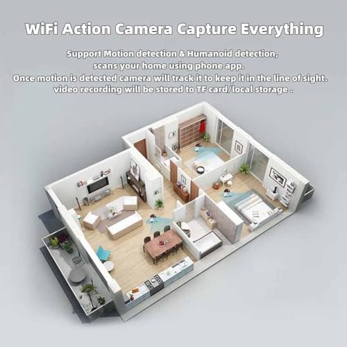 Romi Pal Robot, Blinky Bot Camera, Long Distance Mini Robot Camera on Wheels, Spymate Robots, 360° Night Vision Design, 2 Way 1080p WiFi Motion Detection Alerts Pet-Friendly - Image 8