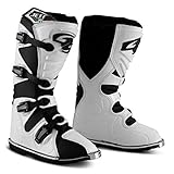 BOTA MOTOCROSS ADULTO PRO TORK JETT TRAIL PRETO - BRANCO TAM. 42