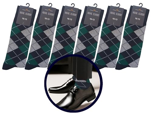 MENS ARGYLE Groomsmen Socks -ARGYLE DRESS - Wedding Socks - BLACK TEAL GREEN SOCKS - Size 10-13 (6-Pairs)2