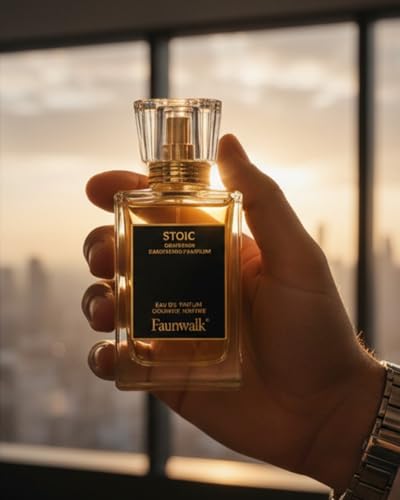 Image of FAUNWALK STOIC Perfume for Men 20ml - Long Lasting Oud Luxury Fragrance, Strong Masculine Scent Spray, Pocket Travel Perfume, Premium Attar Inspired Cologne for Men