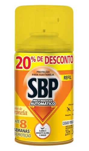 Multi Inseticida Automático Refil Citronela 250 ml Embalagem Econômica, SBP, 250 Ml