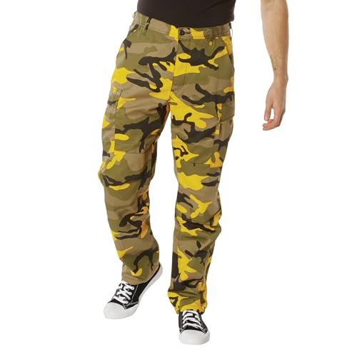 image for Rothco Color Camo Tactical BDU Pants - Rugged Outdoor Hiking Cargos Un