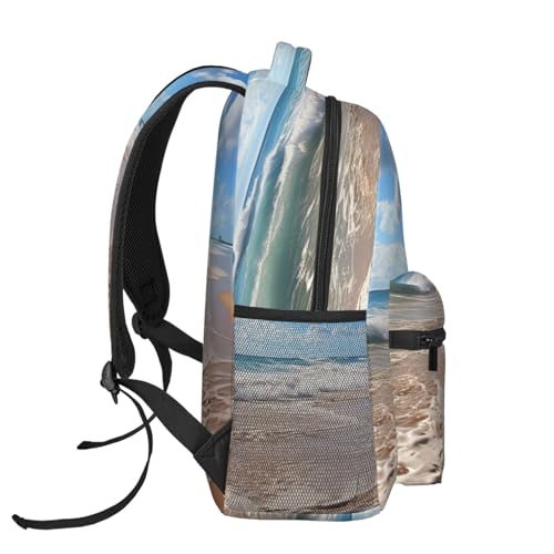 Casual Backpack for Women Men Beach Sand Lightweight Daypack Large Capacity Nurse Bag3