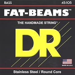 DR String FB-45 Fat-Beam Jeu de cordes pour guitare basse - Les Beatles, Paul McCartney, John Lennon, RIngo Starr, George Harrison