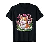 Photo Gallery corgi con gigli e cuori maglietta Photo Gallery corgi con gigli e cuori maglietta