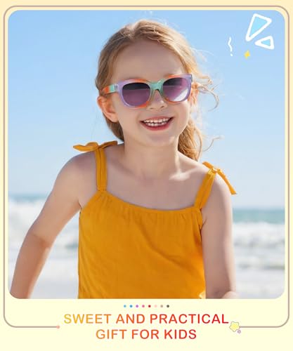 NSSIW Kids Polarized-Sunglasses Boys-Girls Sunglasses: Toddler Sun Glasses with UV Protection for Youth Child 3Pack Age 3-122