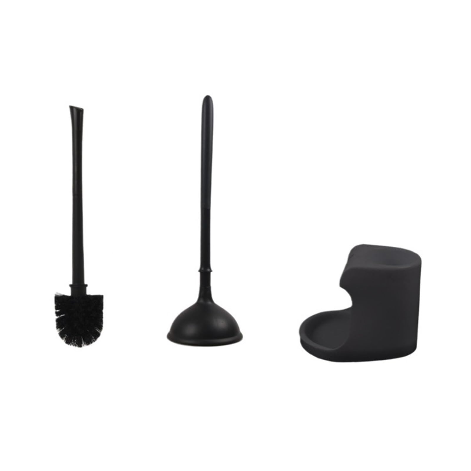 Szczotka Toaletowa Szczotka Do Toalety Ergonomiczny Uchwyt Zestaw Szczotek Toalet Czyszczenia Łazienki Kreatywny Skruber Czyszczenia Łazienki(Black)