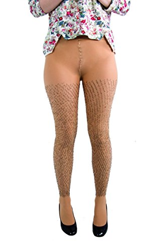 Ptit Clown Medias de Color Carne con pelos Adulto Cover