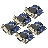 GODIYMODULES 5Pcs MAX3232 DB9 Connector RS232 to TTL Converter Module RS232 Serial Port to TTL Converter Module