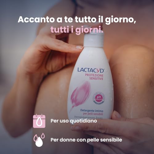 Lactacyd Protección Sensitive – Limpiador de higiene íntima indicado para pieles sensibles, con ácido láctico biotecnológico y extracto de algodón, paquete de 6 piezas (6 x 300 ml) - imagen 7