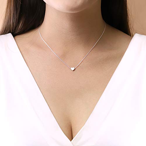 Boma Jewelry Sterling Silver Heart Necklace, 18 Inches2