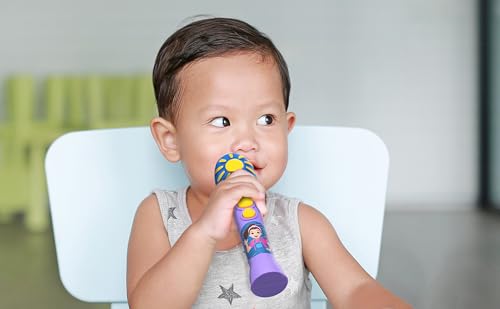 Image of eKids Ms Rachel Toy Microphone for Kids, Includes Built-in Music and Lights, Toddler Toys (Purple)