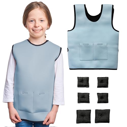 Chaleco Táctico Niño | Chaleco Ajustable | Chaleco Compresión Sensorial | Chaleco Ponderado Sensorial | Chaleco Ponderado para Problemas Sensoriales | Chaleco Ajustable con Pesas