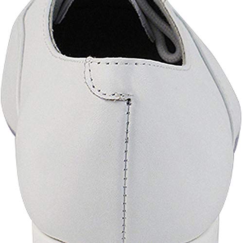 Mens Ballroom Dance Shoes Standard & Smooth Tango Wedding Salsa Shoes White Leather 919101Eb Comfortable - Very Fine 1" Heel 9 M Us [Bundle Of 5] #TOP4