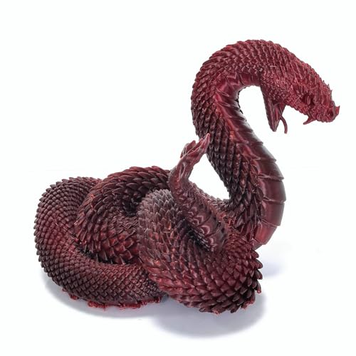 Image of PETG Filament 1.75mm, Dragon Blood Red, Co-Extruded Core-Shell 3D Printer Filament, PETG Core with PLA Coating, Glossy Dark Red Black Filament for FDM 3D Printing, 1kg Spool