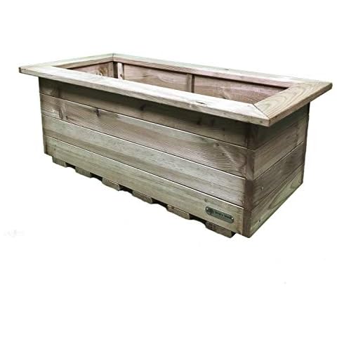 Simply Wood Signature Tanilised Trough Wooden Garden Planter - Extra Large - Sale!! Cover