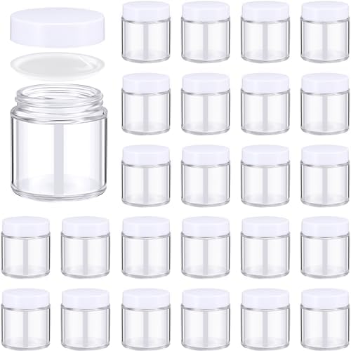 Norme 24 Pcs 4 oz Glass Jars with Lids Leakproof Round