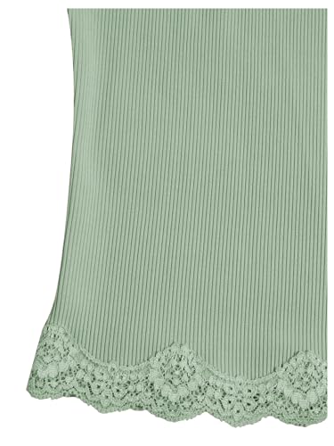 Image of SOLY HUX Girl's Lace Trim Camisoles Ribbed Spaghetti Strap Crop Tank Tops | Sleeveless, Teen Girl Top, Summer Top