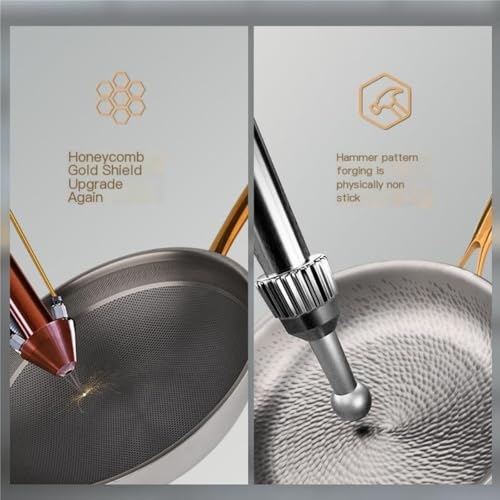 Set de utensilios de cocina con wok antiadherente miniatura 2