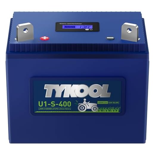 TYKOOL 400CCA Lithium Lawn Mower Battery