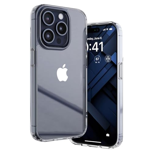 Image of ExpressB Back Cover for iPhone 15 Pro | Minimal Protect | Ultra Thin Anti Scratch Matte Finish Case for iPhone 15 Pro (Clear /Hard Back)