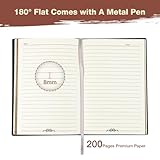 OFFCUP Leather Notebook A5, 200 Pages Hardcover Journal Travel Diary with Pen, 3D Embossed Notepad Vintage Notebook Sketchbook Writing Journals Gift for Men Women Kid Boys Girls (Dragon) - Image 5