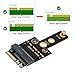 xiwai 2230 A+E-Key NGFF Male to M-Key NVME Female Extension Adapter for Mainboard SSD 2230 2242 Laptop