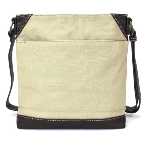Image of CHALA Canvas Crossbody Women Mid-Size Crossbody Shoulder Purse with Adjustable Strap
